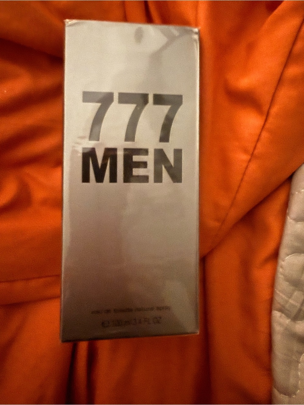 777 MEN Silver Cologne Box